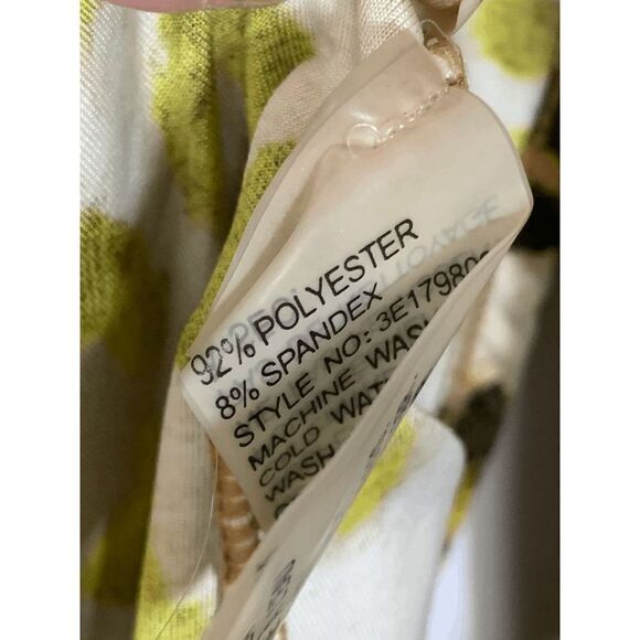 Peter Nygard Womens Blouse Button Down Animal Print Yellow Black XL - Picture 2 of 8